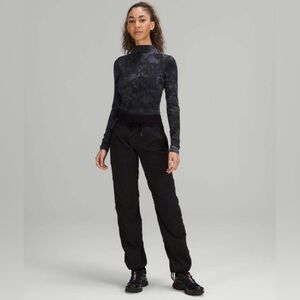 lululemon all aligned mock neck diamond dyed long sleeve top